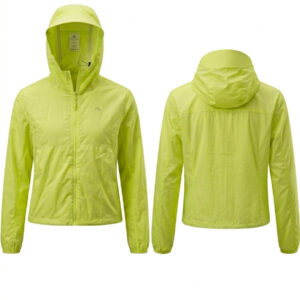 CHAQUETA IMPERMEABLE VERDE CLARO DAMA