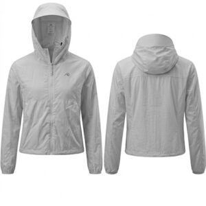 CHAQUETA IMPERMEABLE GRIS DAMA