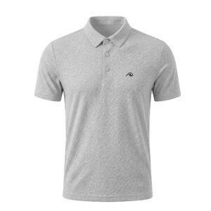 LT1 POLO TEXTURA SATIN BROCHE PLÁST GRIS
