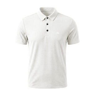 LT1 POLO TEXTURA PANAL BOTÓN PLATEADO BL